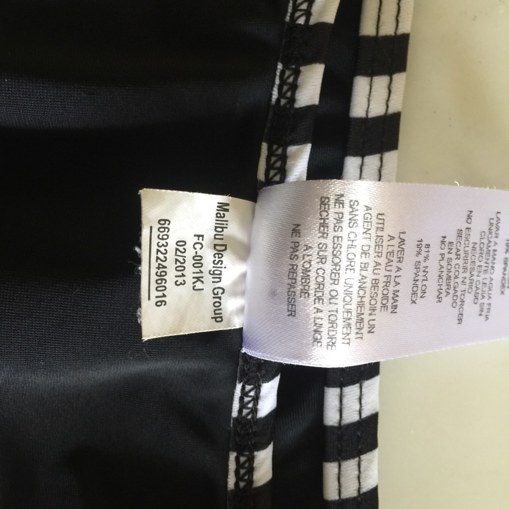Malibu Design group black Swim mini skirt cover up - Picture 6 of 7